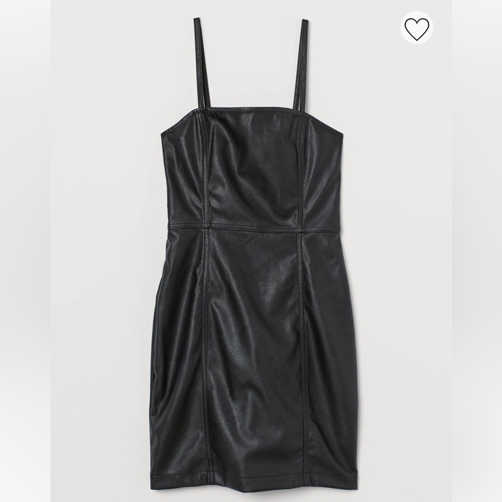 Bundle 3 for $20 - H&M Black Faux Leather Dress
